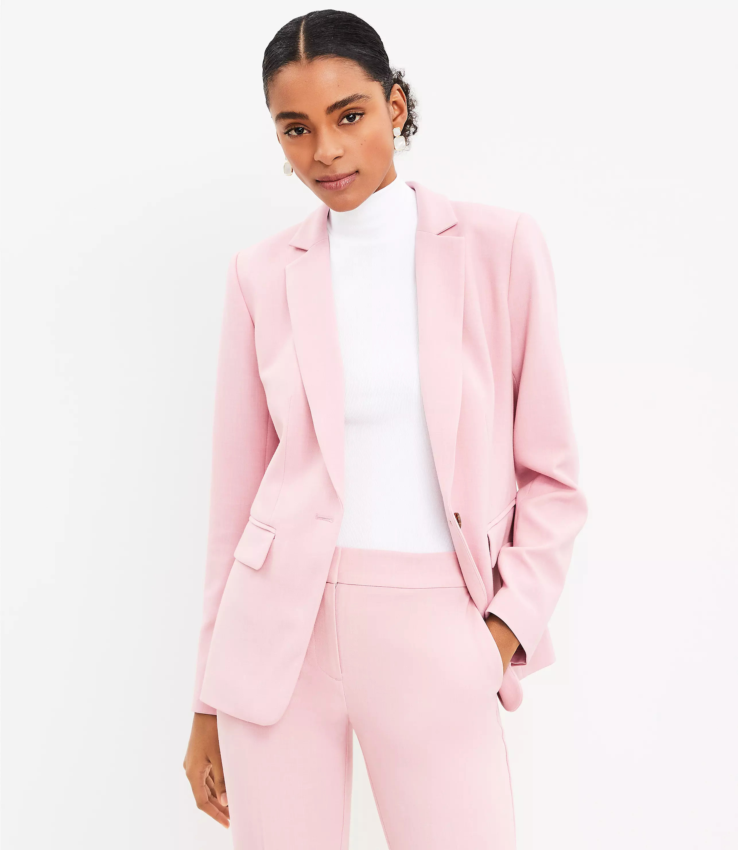 Petite Structured Modern Blazer | LOFT