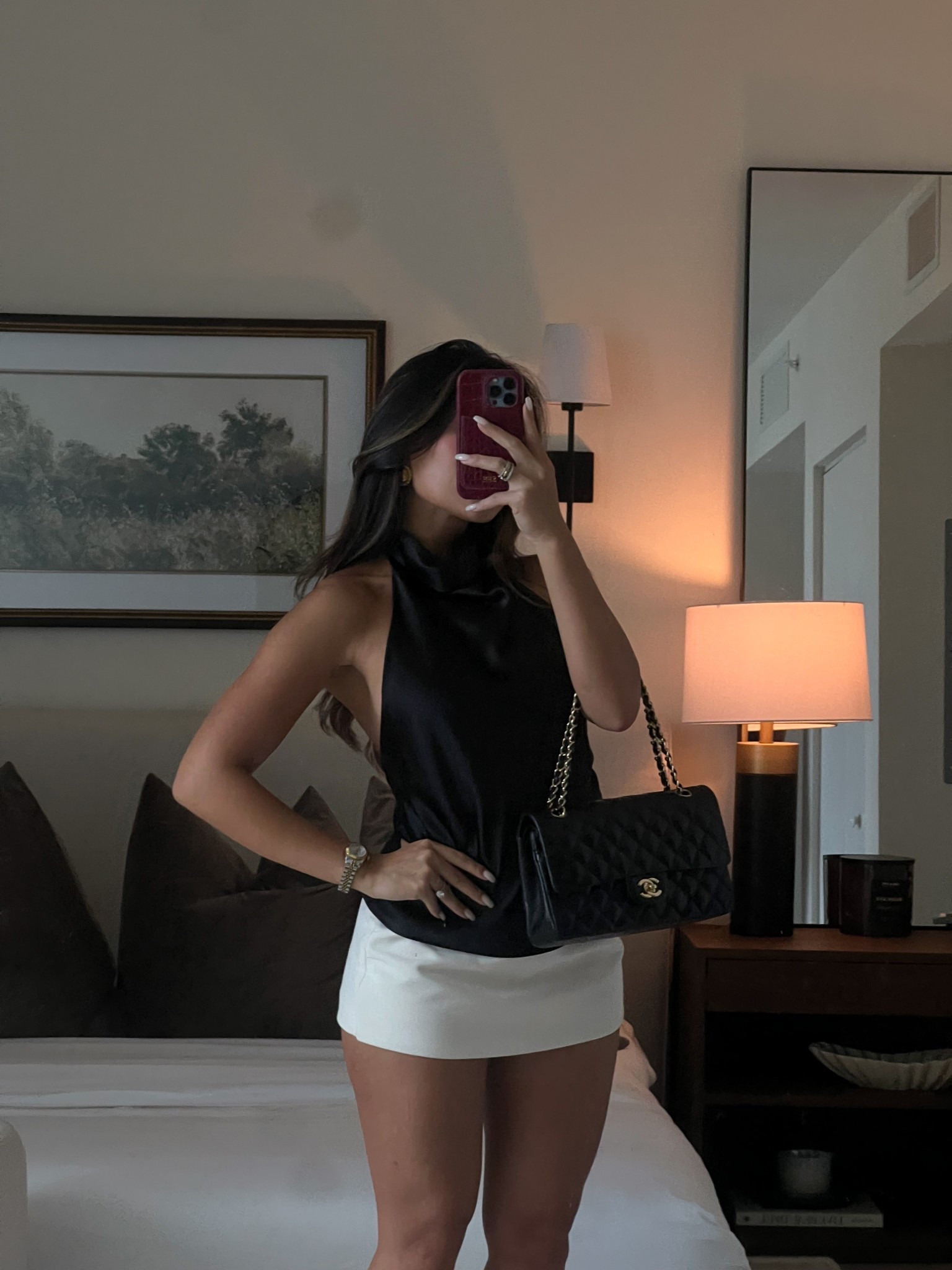 LOVE this top and skort combo so much. Wearing the top and skort in size XS! 