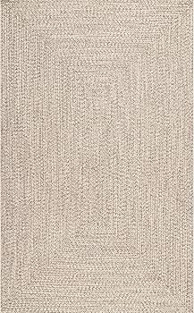 nuLOOM Wynn Braided Indoor/Outdoor Area Rug, 5' x 8', Tan | Amazon (US)