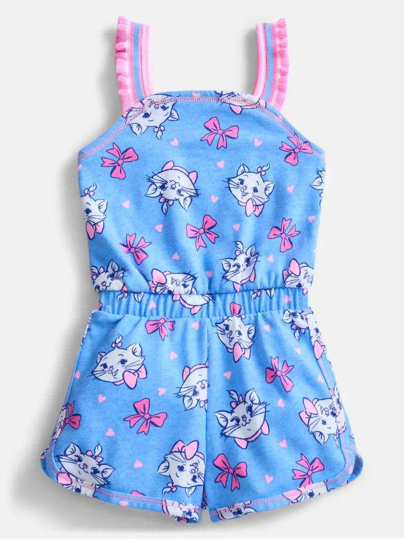 Disney Classics Marie Toddler Girls Sleeveless Graphic Romper, Sizes 12M-5T | Walmart (US)