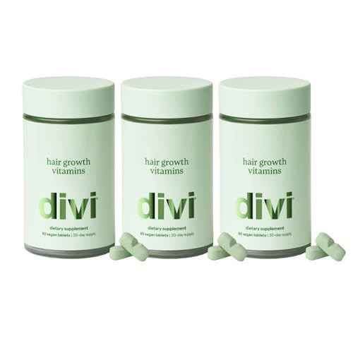 divi Hair Growth Vitamins – 2-Pill Daily Regimen with Extended-Release Technology – Reduces Shedding, Boosts Volume & Strengthens Scalp for Fuller, Thicker, Healthier-Looking Hair (3 Month Supply) | Amazon (US)