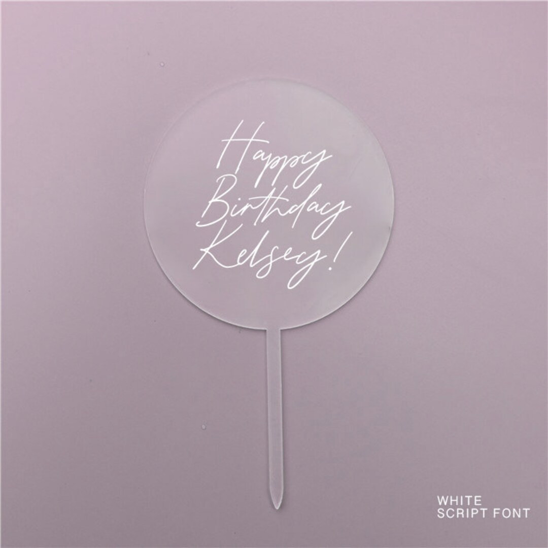 Modern Cake Topper Acrylic Cake Topper Personalized Cake - Etsy Canada | Etsy (CAD)