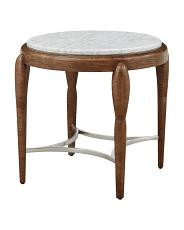 27.5x27.5x24 Origins Side Table With Marble Top | Home | TJ Maxx | TJ Maxx