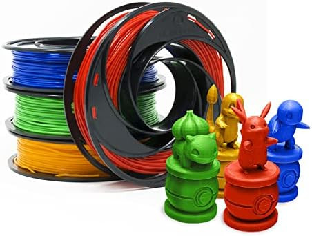 Gizmo Dorks PLA Filament for 3D Printers 1.75mm 200g, 4 Color Pack Multicolor- Blue, Green, Orang... | Amazon (US)