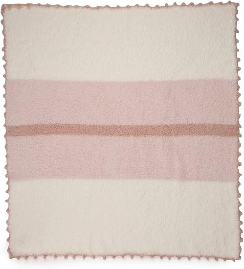 Barefoot Dreams CozyChic Striped Receiving Blanket, Comfy Baby Blanket, Pink, 30 Inches x 32 Inch... | Amazon (US)