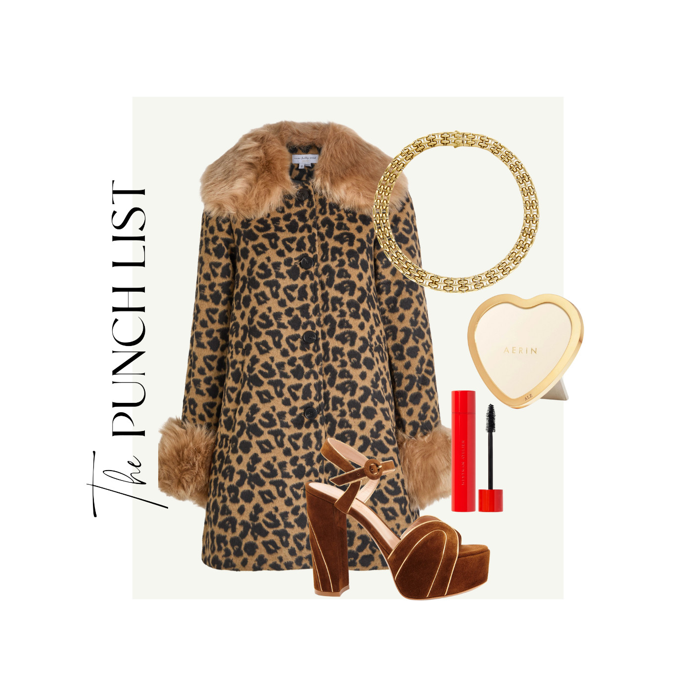 THE PUNCH LIST 👊 leopard coat, gold necklace, gold mirror, mascara, party heels, and more! 

 #LTKSeasonal #LTKStyleTip #LTKBeauty