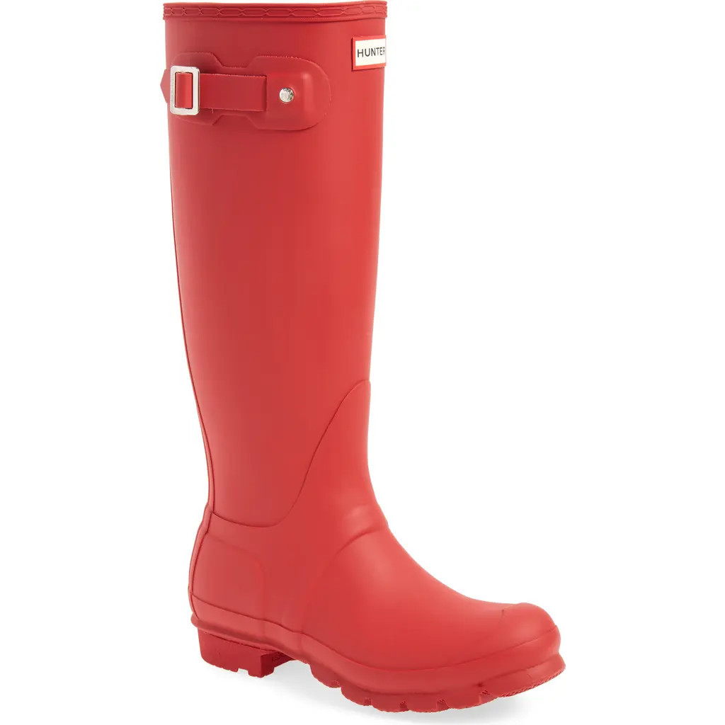 Hunter Original Tall Rain Boot in Mltred at Nordstrom Rack, Size 10 | Nordstrom Rack