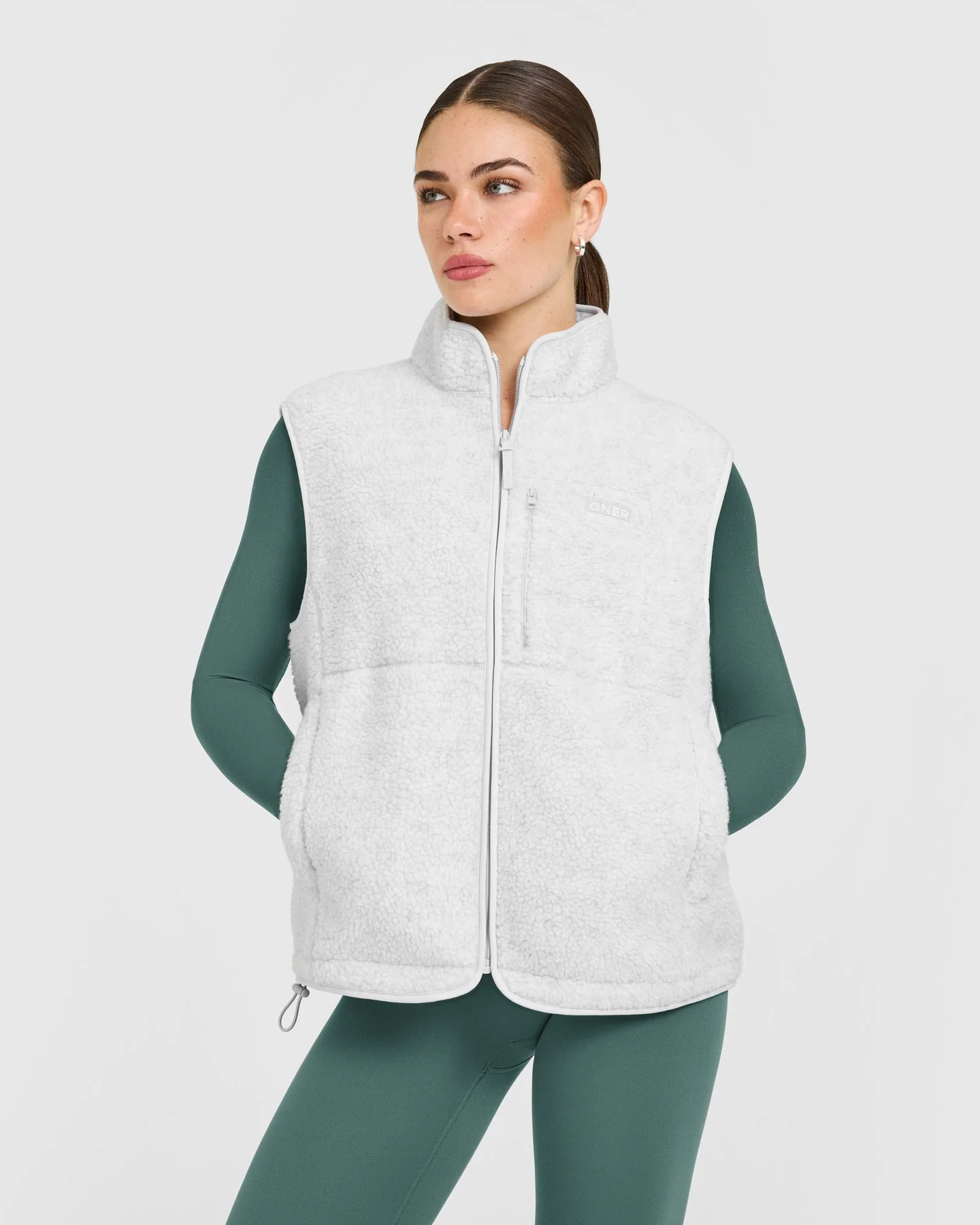Fleece Gilet with Chest Pocket 
 Heather Grey | Oner Active (UK / US)