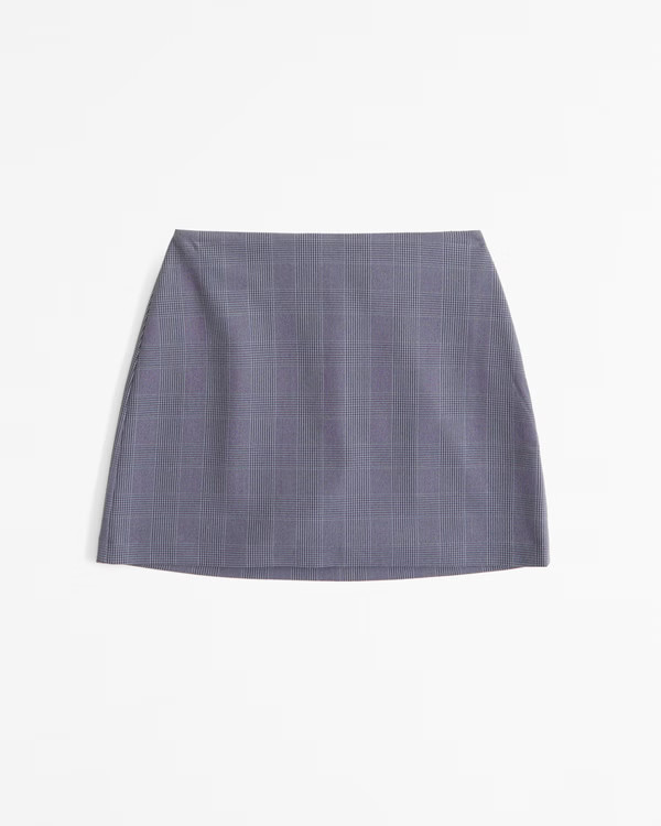 The A&F Scarlett Herringbone Mini Skort | Abercrombie & Fitch (US)