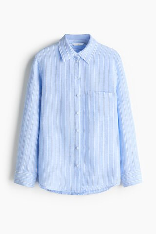 H & M - Linen Shirt - Light Blue/Striped | H&M (US + CA)