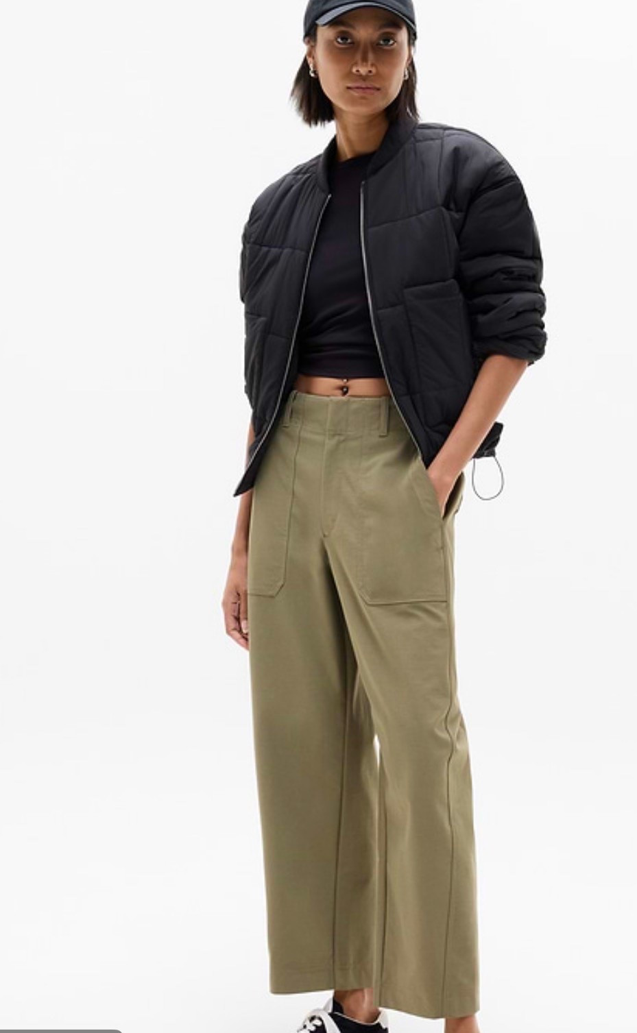 A favorite barrel leg pant 
At Athleta 

On sale I have the 0 regular

#LTKPetite #LTKSeasonal #LTKOver40