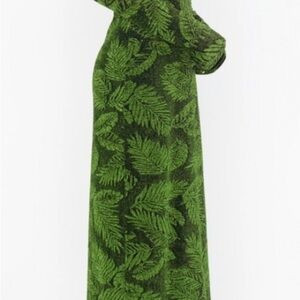 MUMU lopze. Elegant Green Leaf Pattern Dress | Poshmark