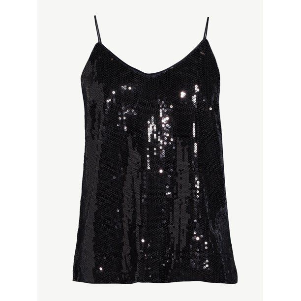 Scoop Women's Sequin Cami Top | Walmart (US)