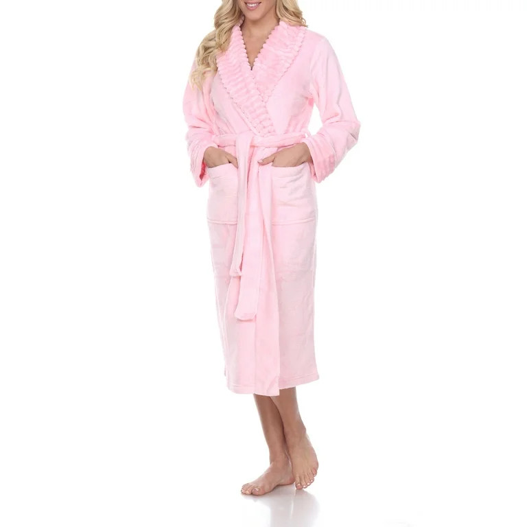 White Mark Women's and Women's Plus Super Soft Lounge Robe - Walmart.com | Walmart (US)