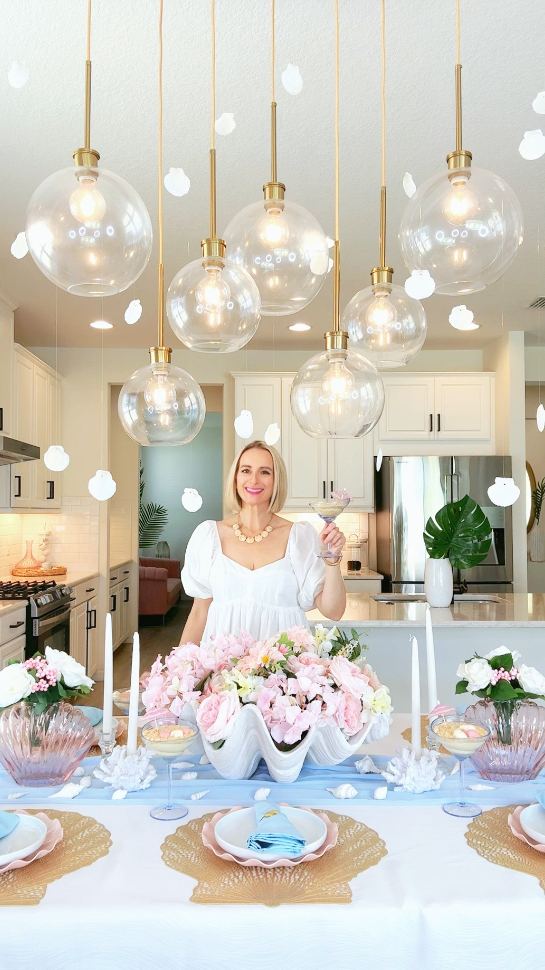 It’s a shellebration!! Everything I used for my coastal shell tablescape 🩵🐚✨

#LTKHome
