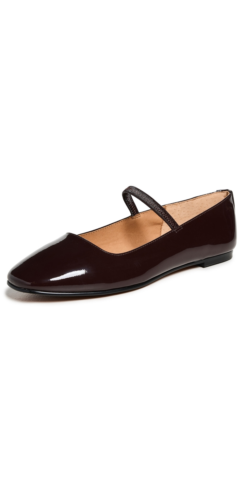 Madewell Greta Patent Mary Jane Ballet Flats Dark Plum 9.5 | Shopbop