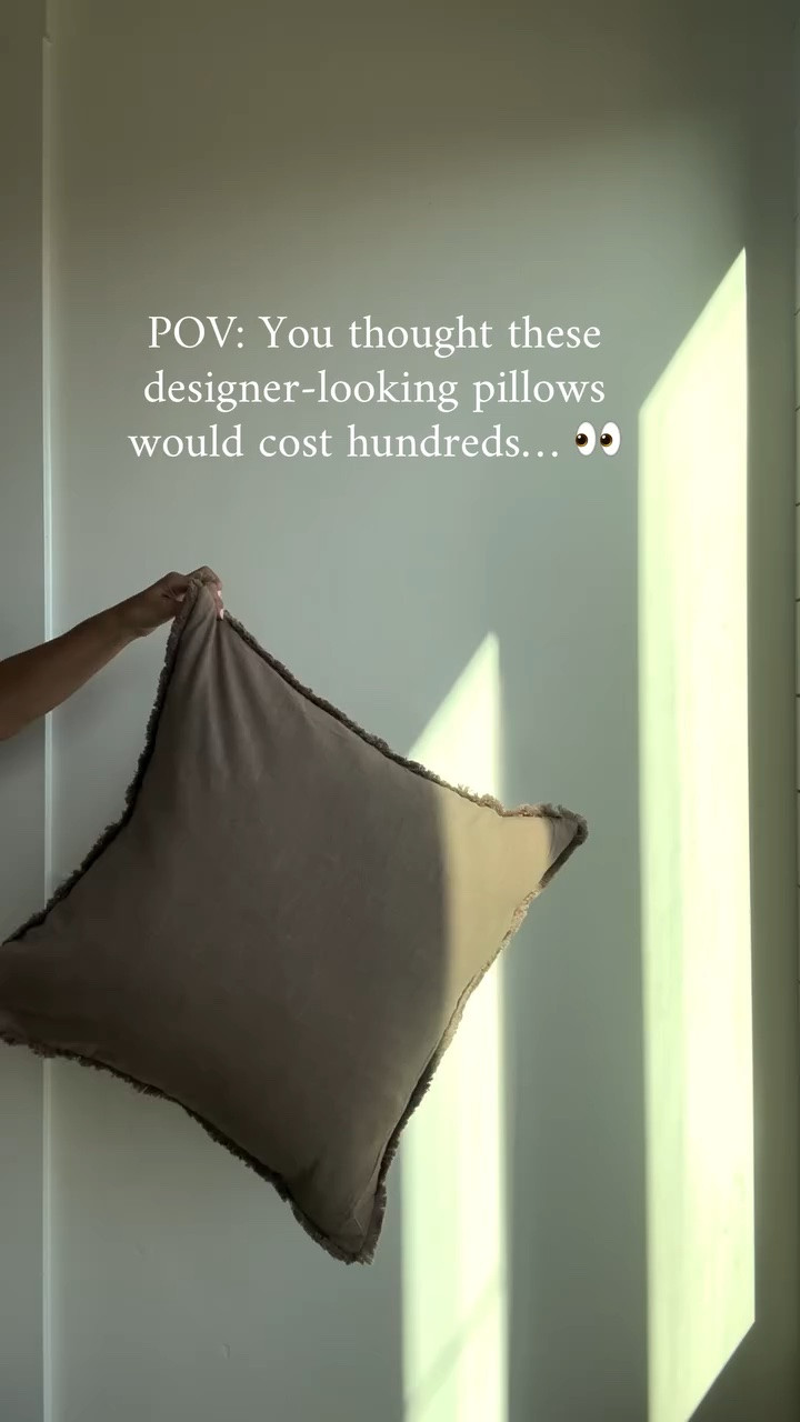 Luxury-looking throw pillows don’t have to come with a luxury price tag. 🤍

I replaced all of my old couch pillows with these Amazon throw pillows and paired them with feather down inserts two sizes larger for that full, designer look. Most of the pillow covers came in packs of two, making this one of the easiest and most affordable living room upgrades.

Everything is linked in my Amazon storefront and bio! 
🔗 comment “Pillow” for links send directly to your DM’s. 

 #AmazonHomeFinds
#AmazonThrowPillows
#NeutralHomeDecor
#LivingRoomDecor
#AffordableHomeDecor