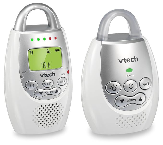 VTech DM221 Audio Baby Monitor with up to 1,000 ft of Range, Vibrating Sound-Alert, Talk Back Int... | Amazon (US)