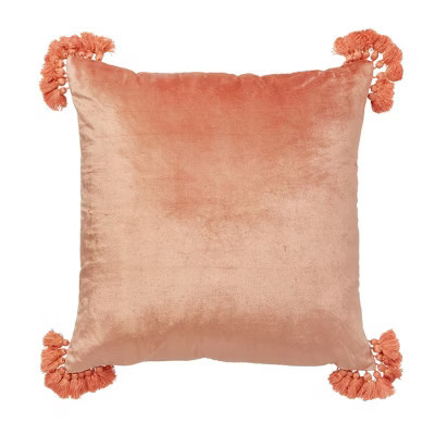 Roselli Trading Raj Terracotta velvet pillow | Target