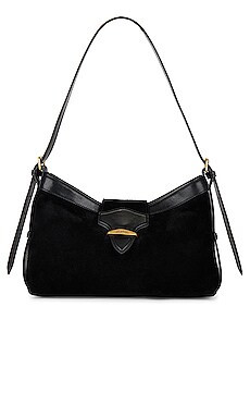 Isabel Marant Botsy Baguette Shoulder Bag in Black from Revolve.com | Revolve Clothing (Global)
