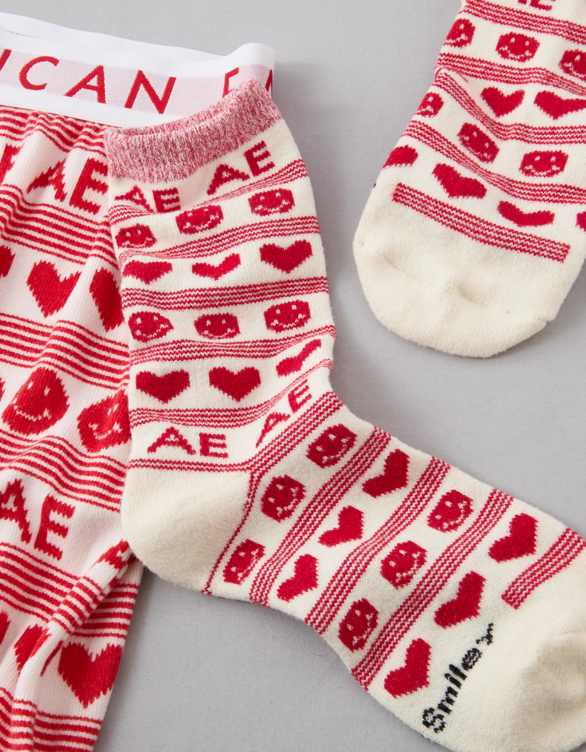 AE Smiley® Heart Crew Sock | American Eagle Outfitters (US & CA)