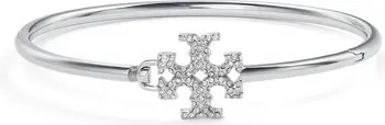 Tory Burch Eleanor Pavé Hinged Cuff Bracelet | Nordstrom | Nordstrom