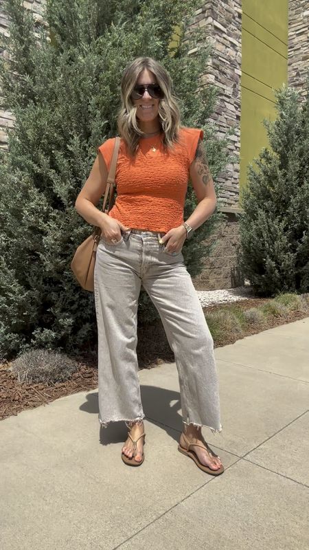 What I wore…end of school year 😭

Top - large, more colors (getting it in white for sure!)
Jeans - baggy fit, can size down if in between (8) I cut the bottom to give the raw hem and cropped look
Sandals - 11, probably the most comfortable pair of sandals I’ve purchased this year 😍

#LTKMidsize #LTKVideo