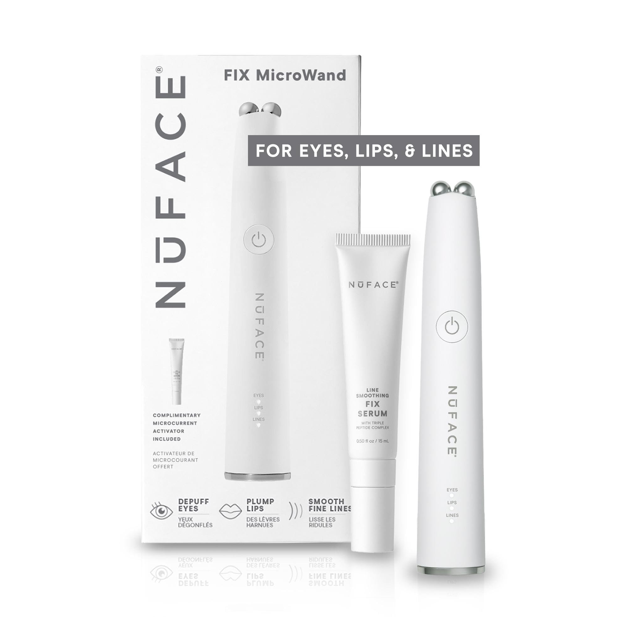 NuFACE FIX MicroWand Microcurrent Facial Device, FDA Cleared - Eyes, Lips & Lines Treatment with ... | Amazon (US)