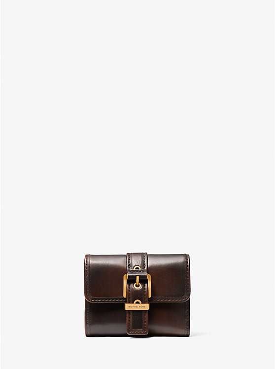 Colby Small Burnished Leather Tri-Fold Wallet | Michael Kors US