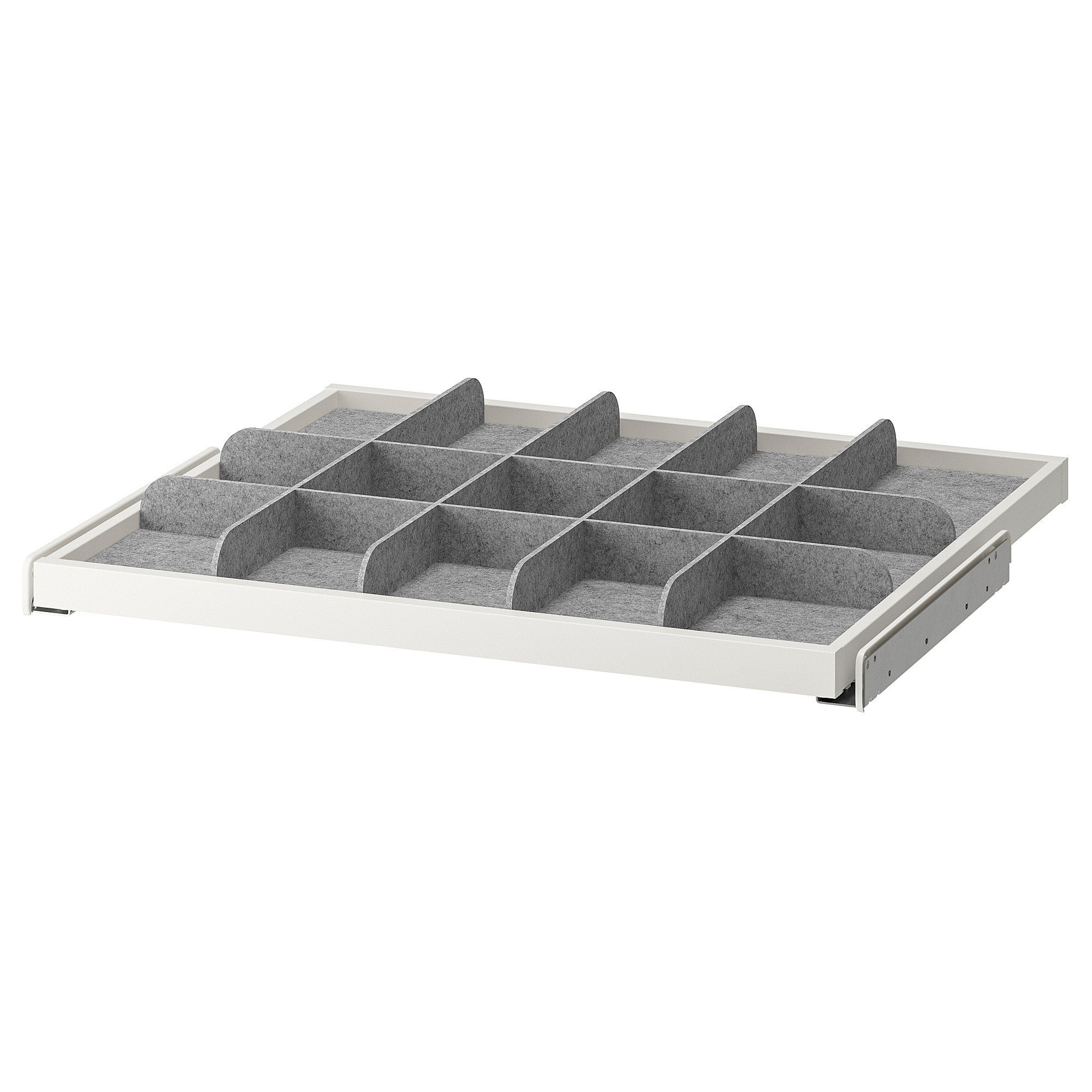 KOMPLEMENT Pull-out tray with divider, white/light gray, 29 1/2x22 7/8 " | IKEA US