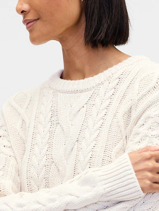 Cable-Knit Mini Sweater Dress | Gap (US)