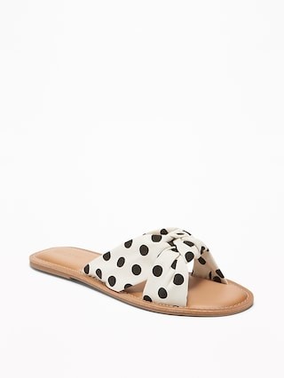 Knotted-Twist Slide Sandals for Women | Old Navy US