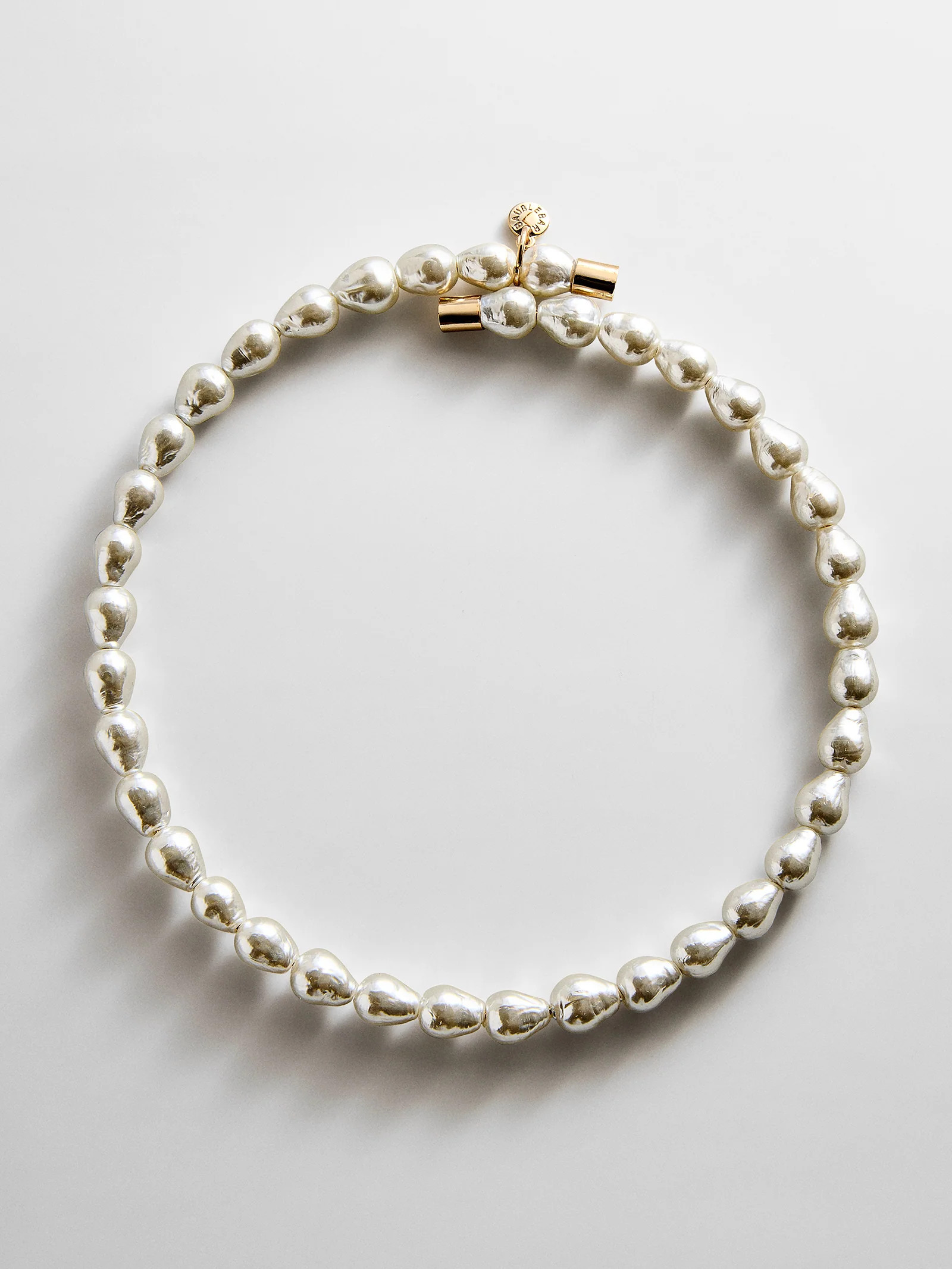 Ondine Pearl Collar Necklace - White | BaubleBar