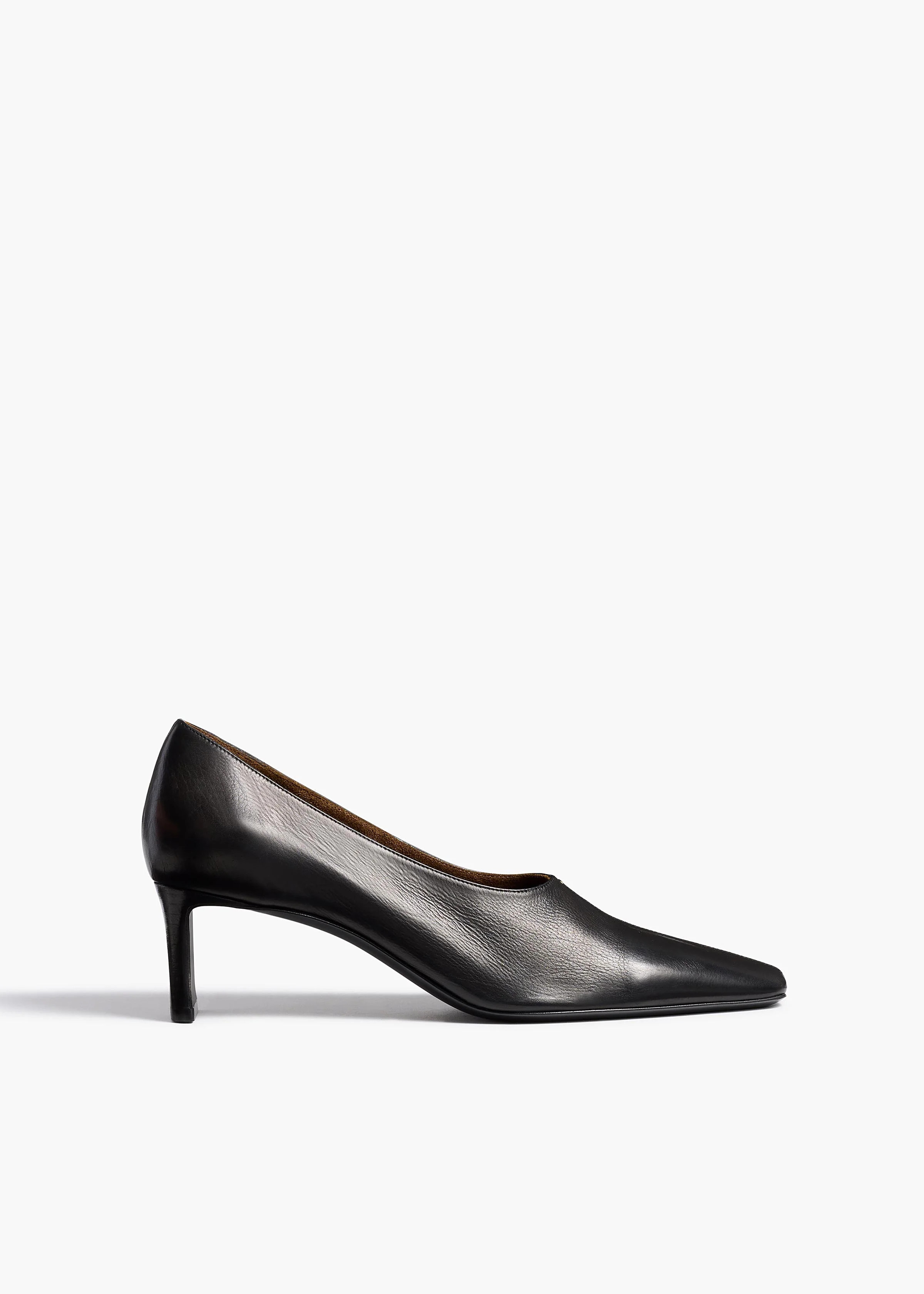 KHAITE - Cecilia Pump In Black Leather | Khaite