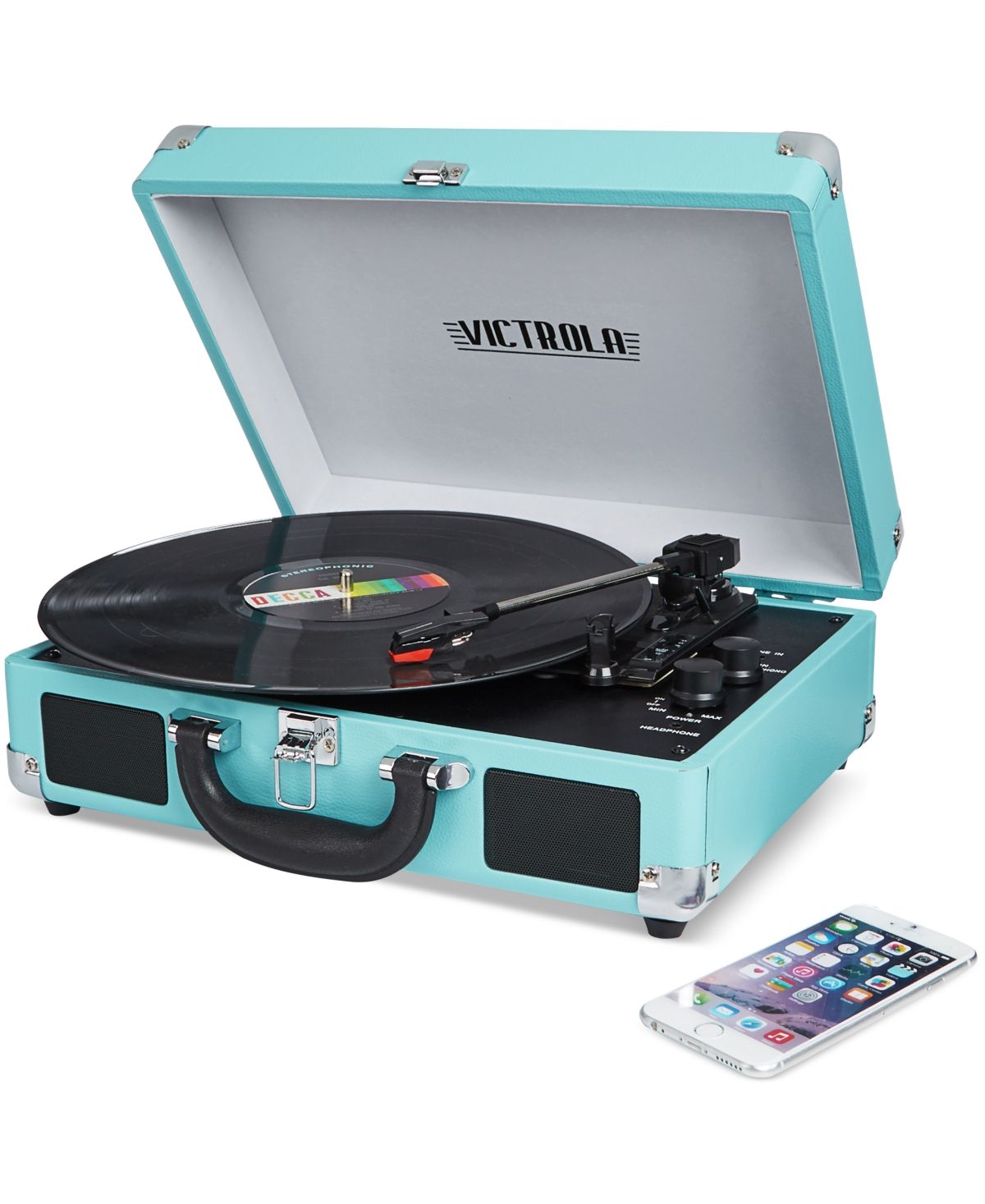 Victrola Solid Suitcase Bluetooth Record Player | Macys (US)