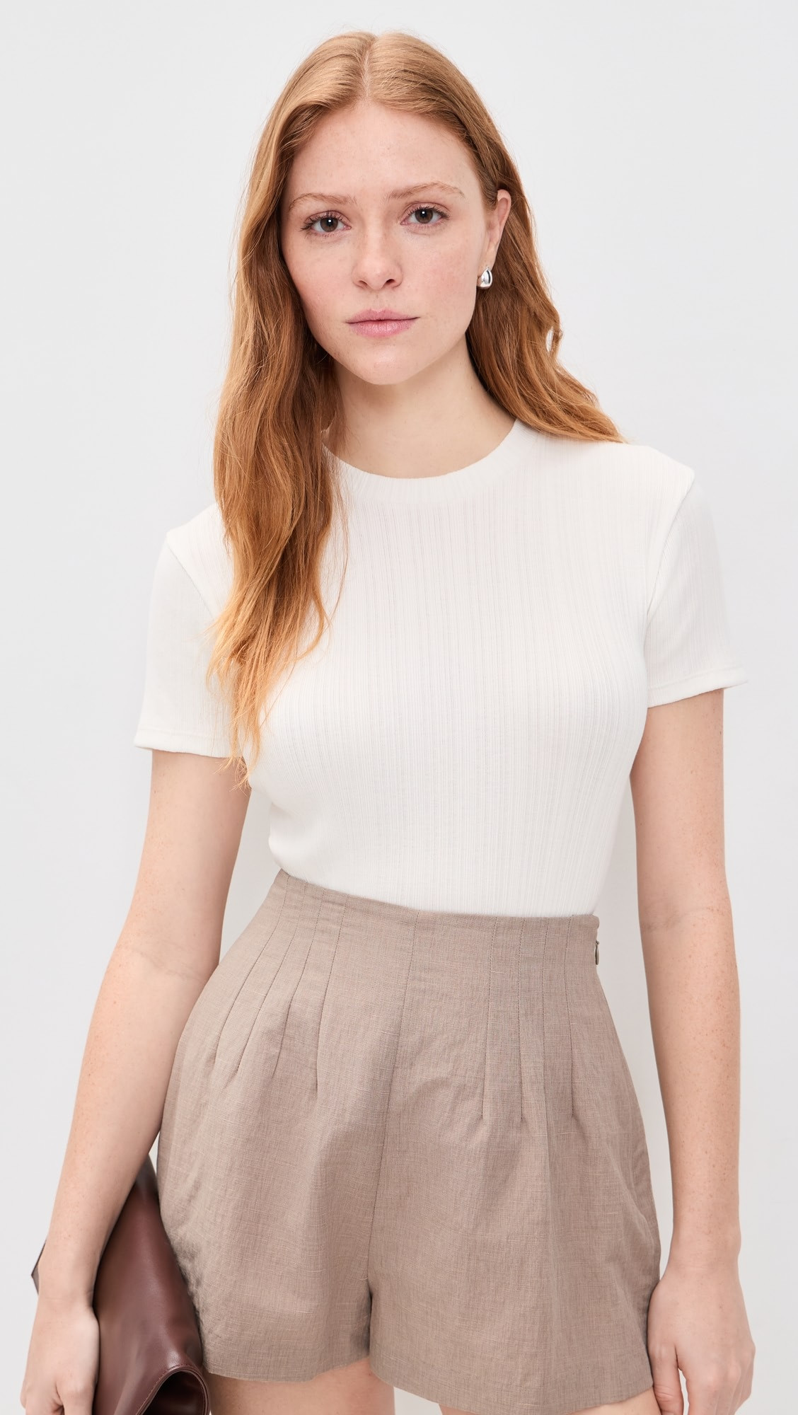 Ribbed Mock Neck Tee | Shopbop