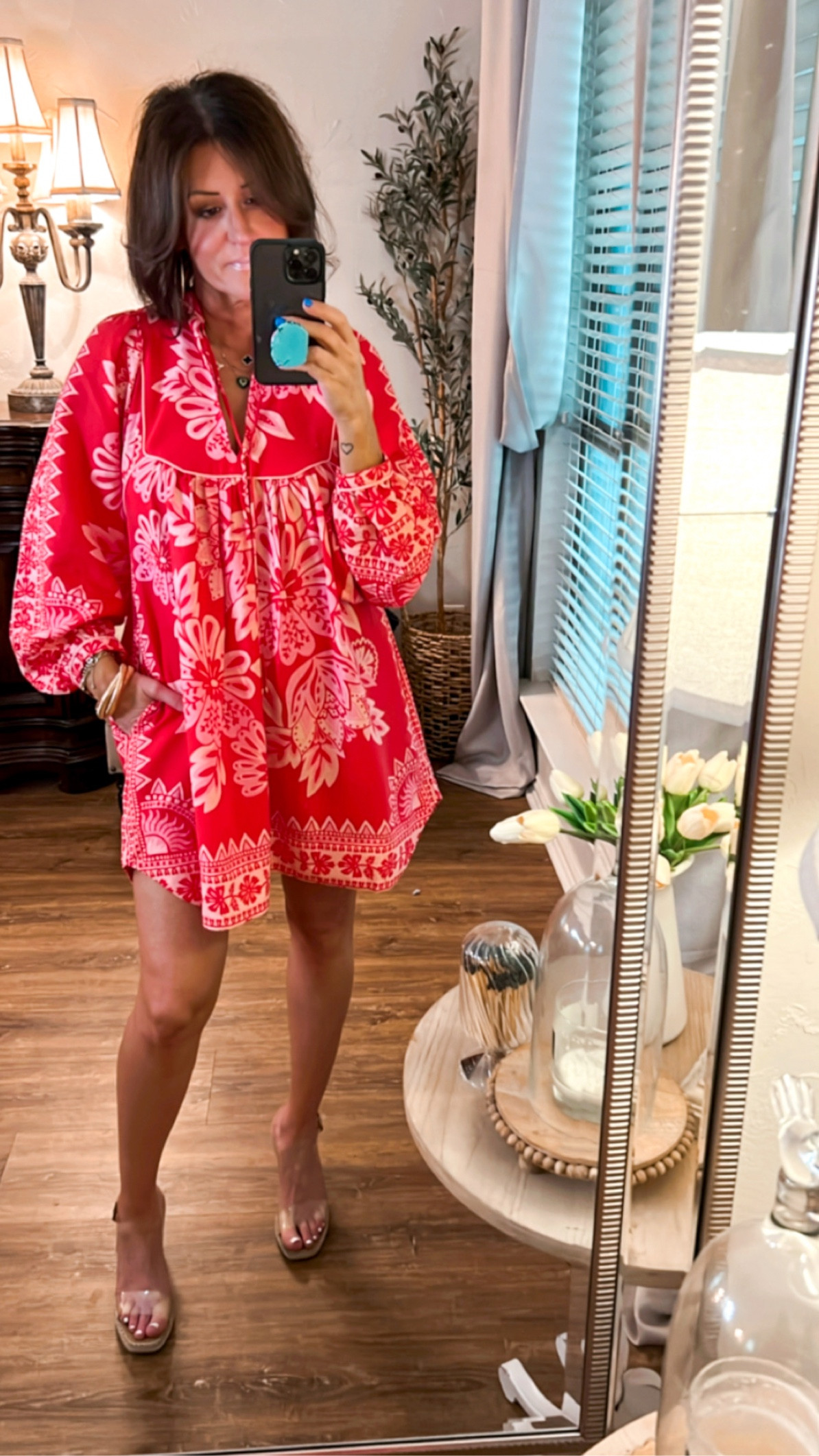 Farm Rio dress.  Wearing XS  

#LTKover40 #LTKstyletip