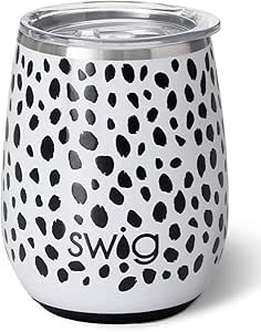 Swig Life 14oz Insulated Wine Tumbler with Lid | 40+ Pattern Options | Dishwasher Safe, Holds 2 G... | Amazon (US)
