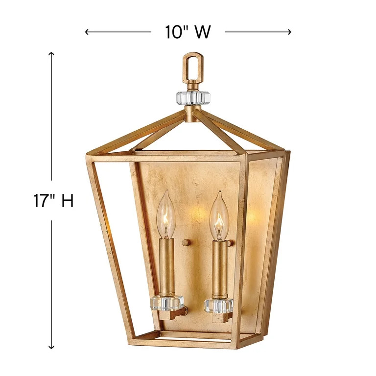 3532DA Hinkley Lighting Stinson - 2 Light Wall Sconce in Transitional Style - 10 Inches Wide by 1... | Walmart (US)