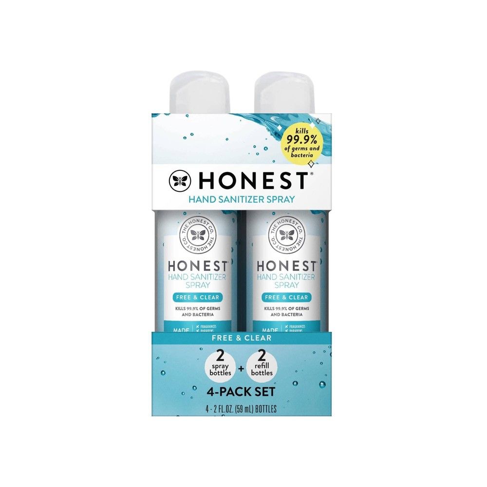 The Honest Company Free & Clear Hand Sanitizer - 4pk/8 fl oz | Target