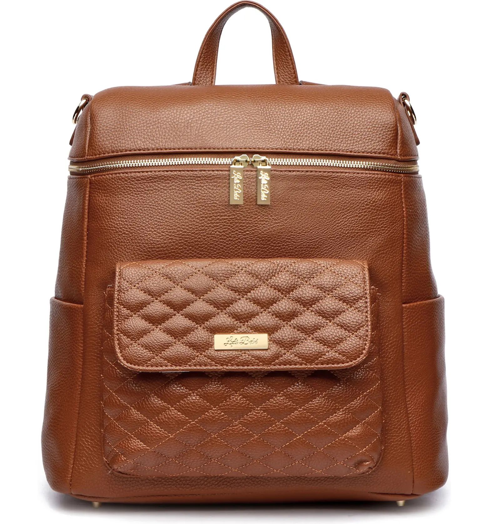 Monaco Faux Leather Diaper Backpack | Nordstrom