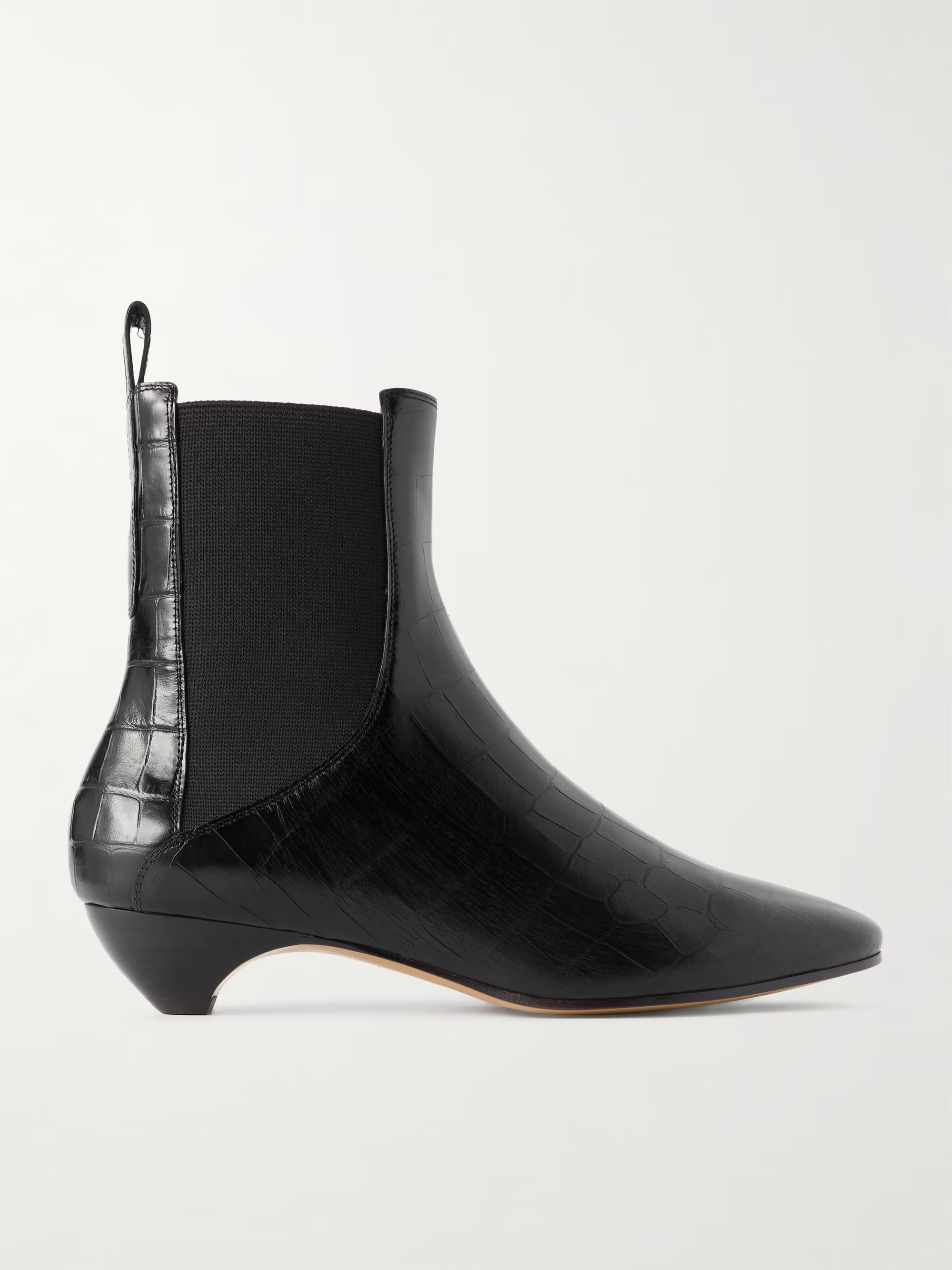 Allegra croc-effect leather Chelsea boots | NET-A-PORTER (UK & EU)