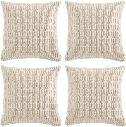  Fancy Homi 2 Packs Cream White Big Decorative Throw