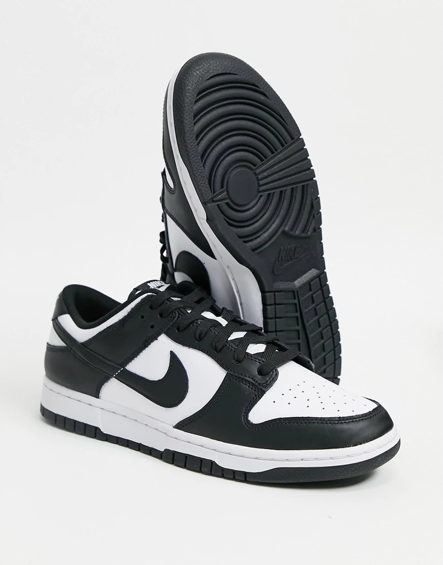 Nike Dunk Low panda sneakers in black and white | ASOS (Global)