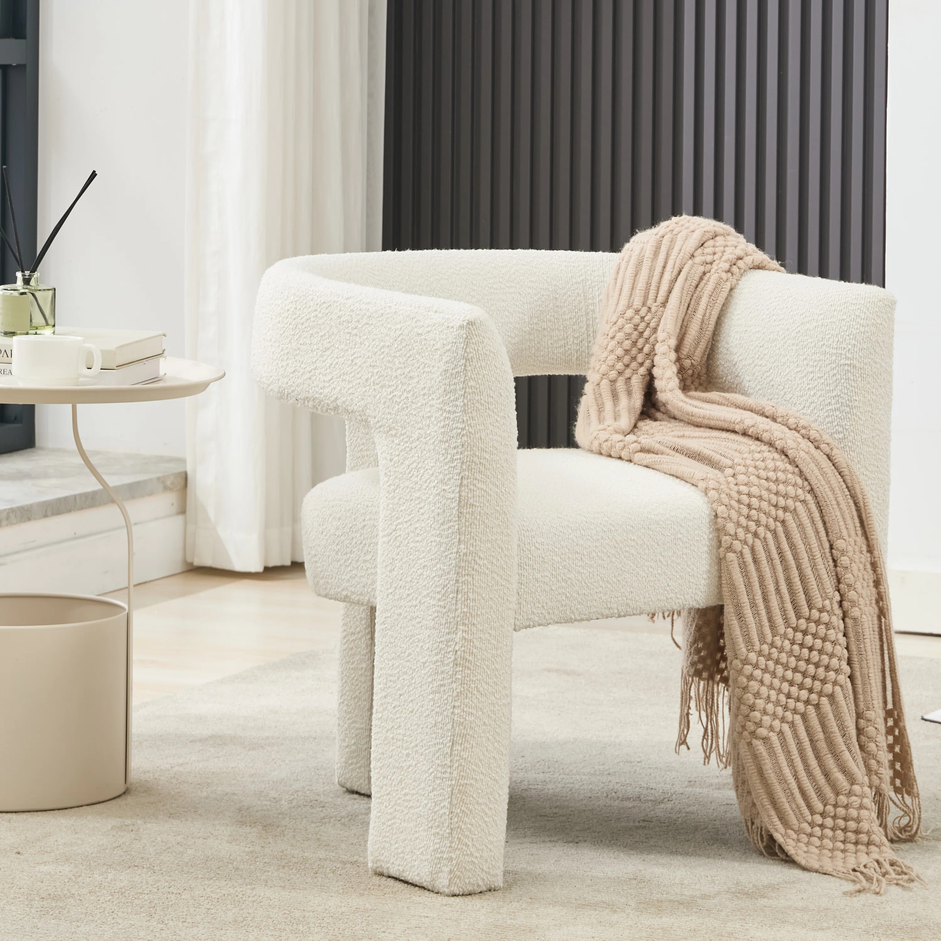 Boucle Barrel Accent Chair | Wayfair North America