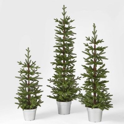 3ft, 4ft, and 5ft Unlit Balsam Fir Potted Artificial Christmas Trees - Wondershop™ | Target