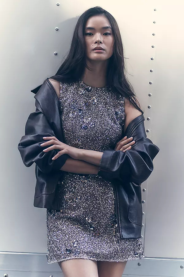 Dress The Population Katherine Sleeveless Sequin Mini Dress | Anthropologie (US)
