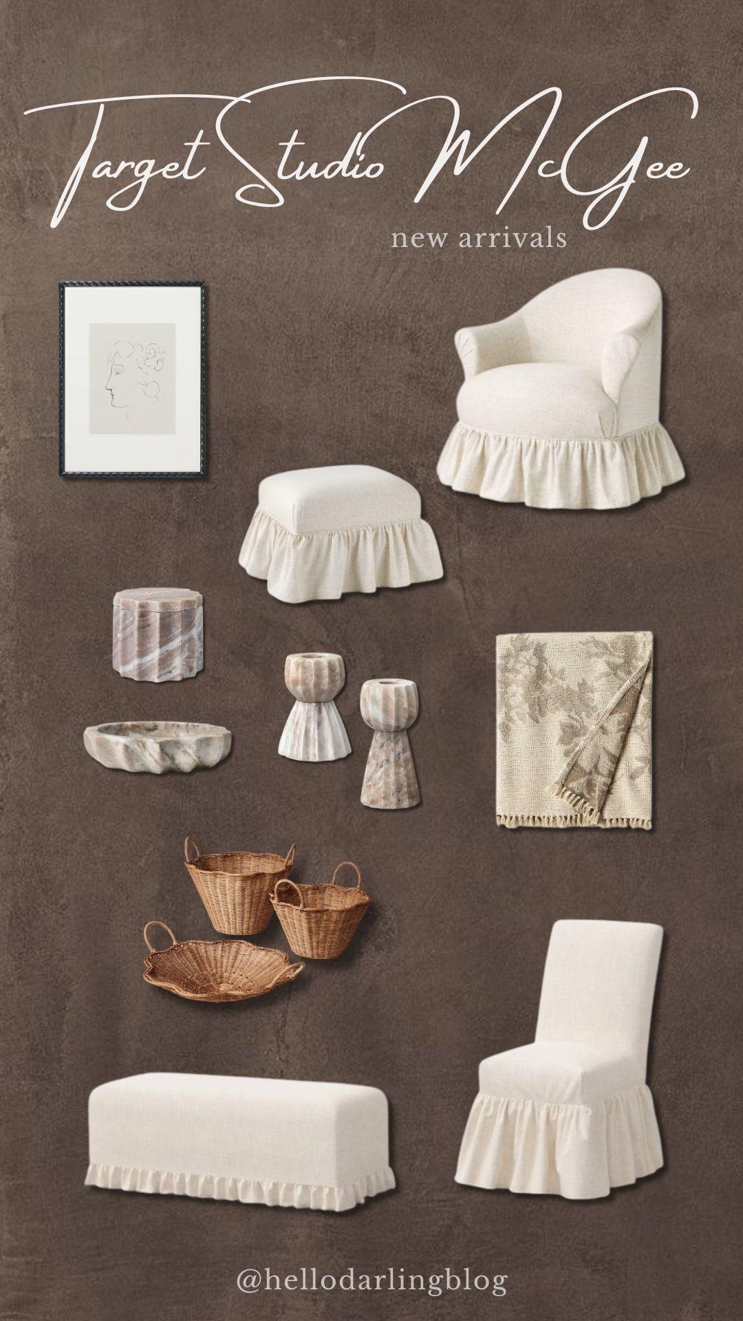 Target Studio McGee new arrivals are giving elevated neutral home decor with soft textures, classic silhouettes, and cozy organic modern vibes. From slipcovered accent chairs and benches to sculptural stoneware, woven baskets, and neutral throw blankets, these pieces are perfect for creating a warm, timeless living room, bedroom, or entryway. If you love Studio McGee style, modern farmhouse decor, grandmillennial touches, or neutral home finds that feel high-end but affordable, this Target home decor drop is so good for layering textures and building a calm, curated space.

#TargetHome #StudioMcGee #TargetFinds #NeutralHomeDecor #OrganicModern #ModernFarmhouseDecor #GrandmillennialStyle #AffordableHomeDecor #LivingRoomInspo #BedroomDecor #HomeDecorFinds #LTKHome #LTKFinds #CozyHome #InteriorInspo 

#LTKHome
