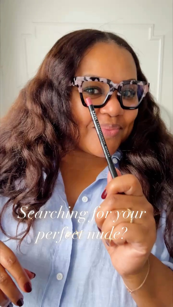 The Perfect Neutral Lip Combo. How to get it? Match your color to the inner part of your lower lip and voilà! Wearing NYX Professional Lip Pencil in Peekaboo Neutral and Maybelline Superstay Vinyl Ink in Peppy. 

#LTKOver40 #LTKBeauty #LTKVideo