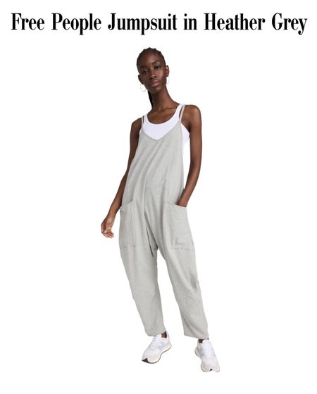 In Stock!!!  Free People Hot Shot Jumpsuit in Heather Grey.  I think they are generously sized.  I am 5’6 and wear a size XS 